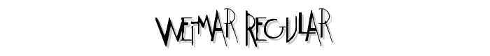 Weimar Regular font